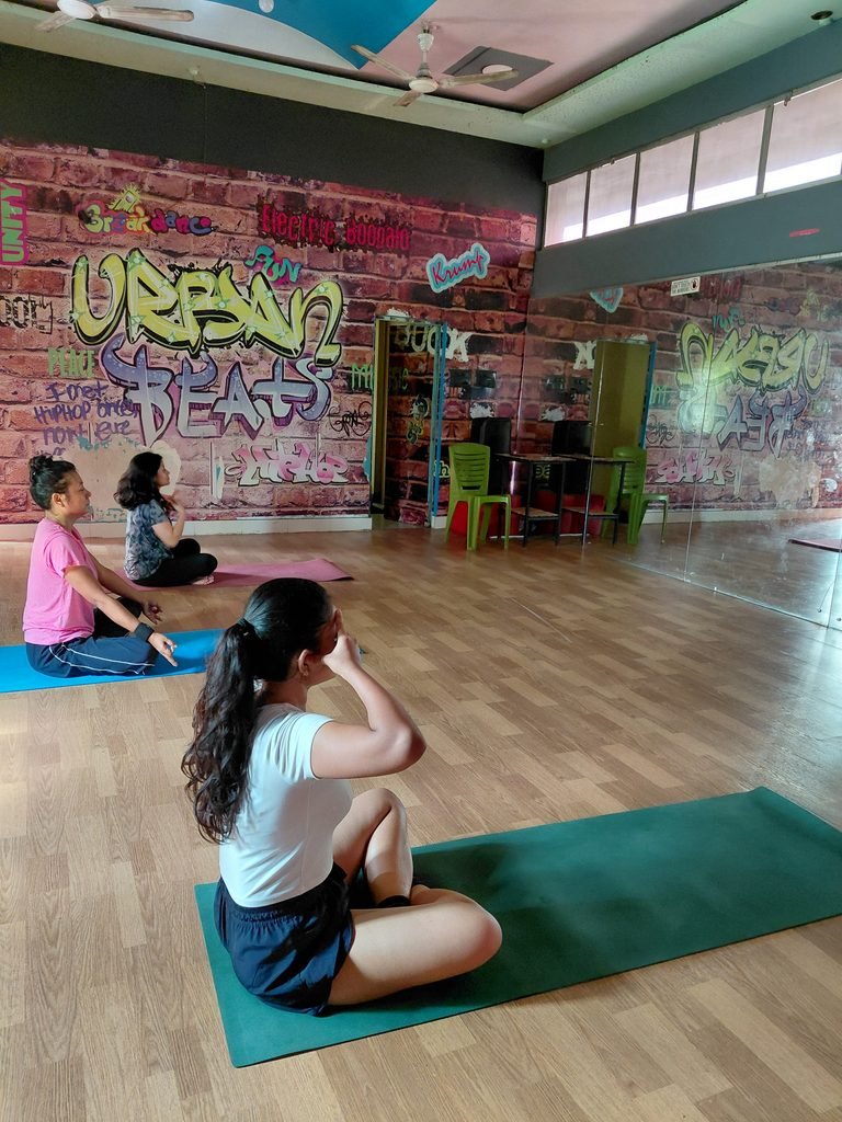 Women participating in a Zumba fitness class